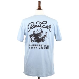 Carburetors And Dry Goods Light Blue Tee Shirt